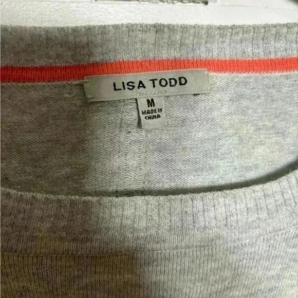 VALENTINES DAY! Lisa Todd Cashmere Blend Heart Sweater Size M - Picture 3 of 7